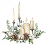 http://www.dreamstime.com/stock-photos-watercolor-christmas-card-candles-cotton-fir-branches-hand-painted-holiday-composition-flowers-leaves-isolated-white-image201710343