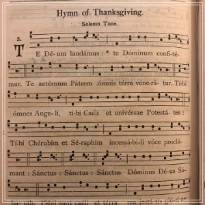 Hymn of Thanksgiving - white frame